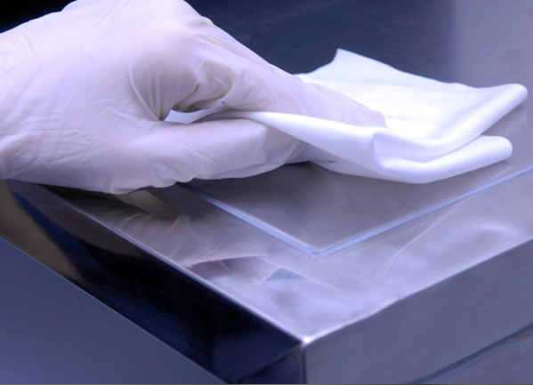 耐磨型聚酯緯編(biān)針織無塵(chén)擦拭布